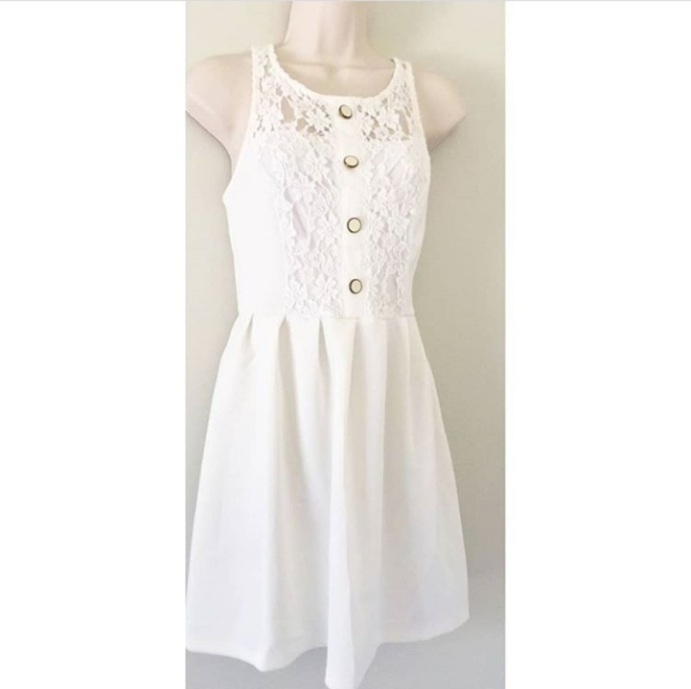 5/$25 Fit and Flare Lace short dress Sz S